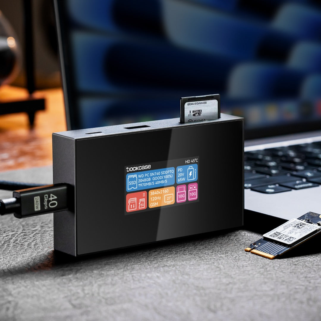 Dockcase Smart USB-C Hub 7-in-1 with M.2 SSD Enclosure