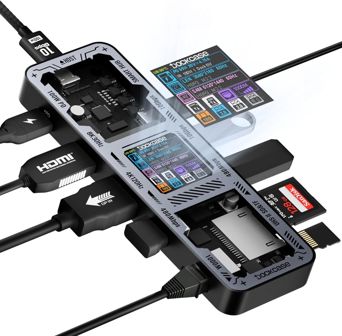 Dockcase: Smart USB-C Hub 10-in-1 Explorer Edition
