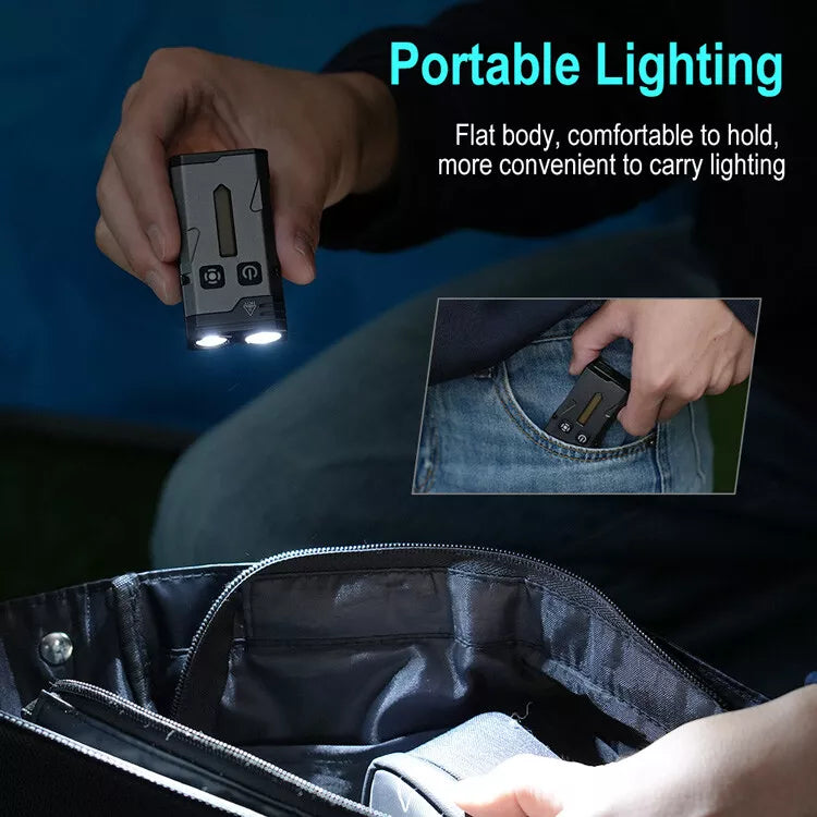 EDC Keychain Super Magnetic Flashlight