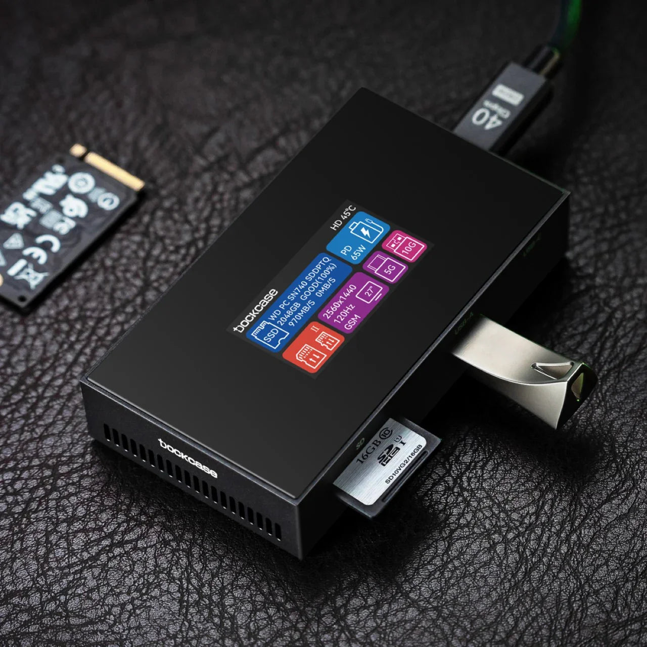 Dockcase Smart USB-C Hub 7-in-1 with M.2 SSD Enclosure