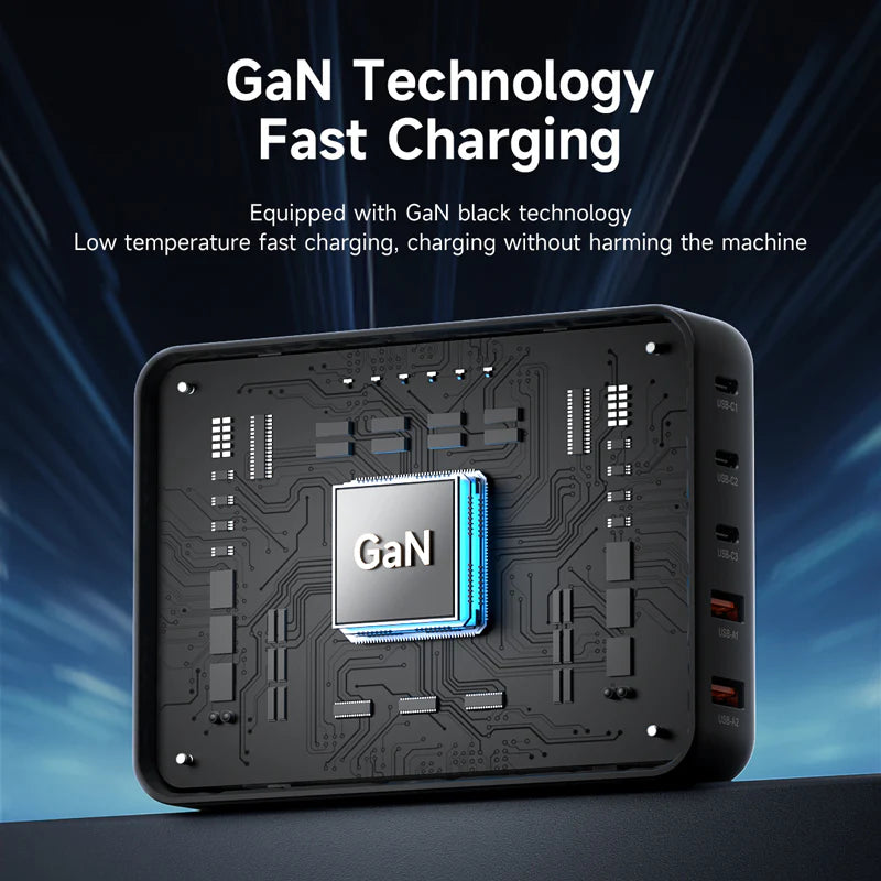 PD200W GaN 5Port Fast Charging with LCD Display