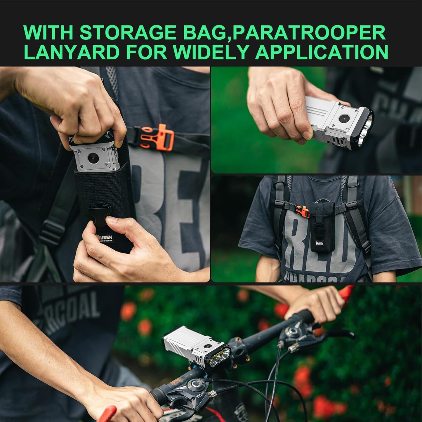 Wuben 12000 Lumens Tactical 7 Light Modes Flashlights