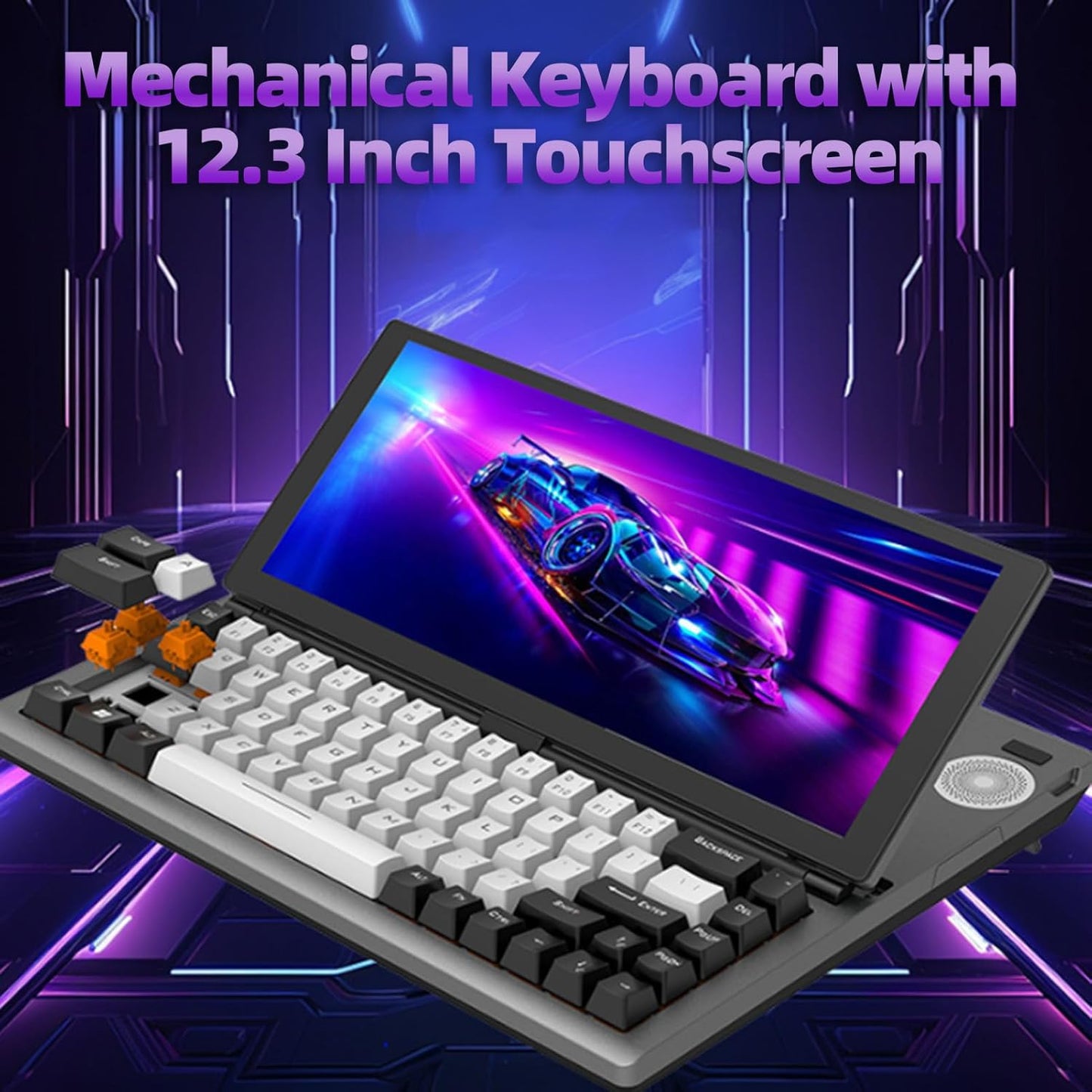 Folding Mechanical Keyboard With Smart Touch Screen