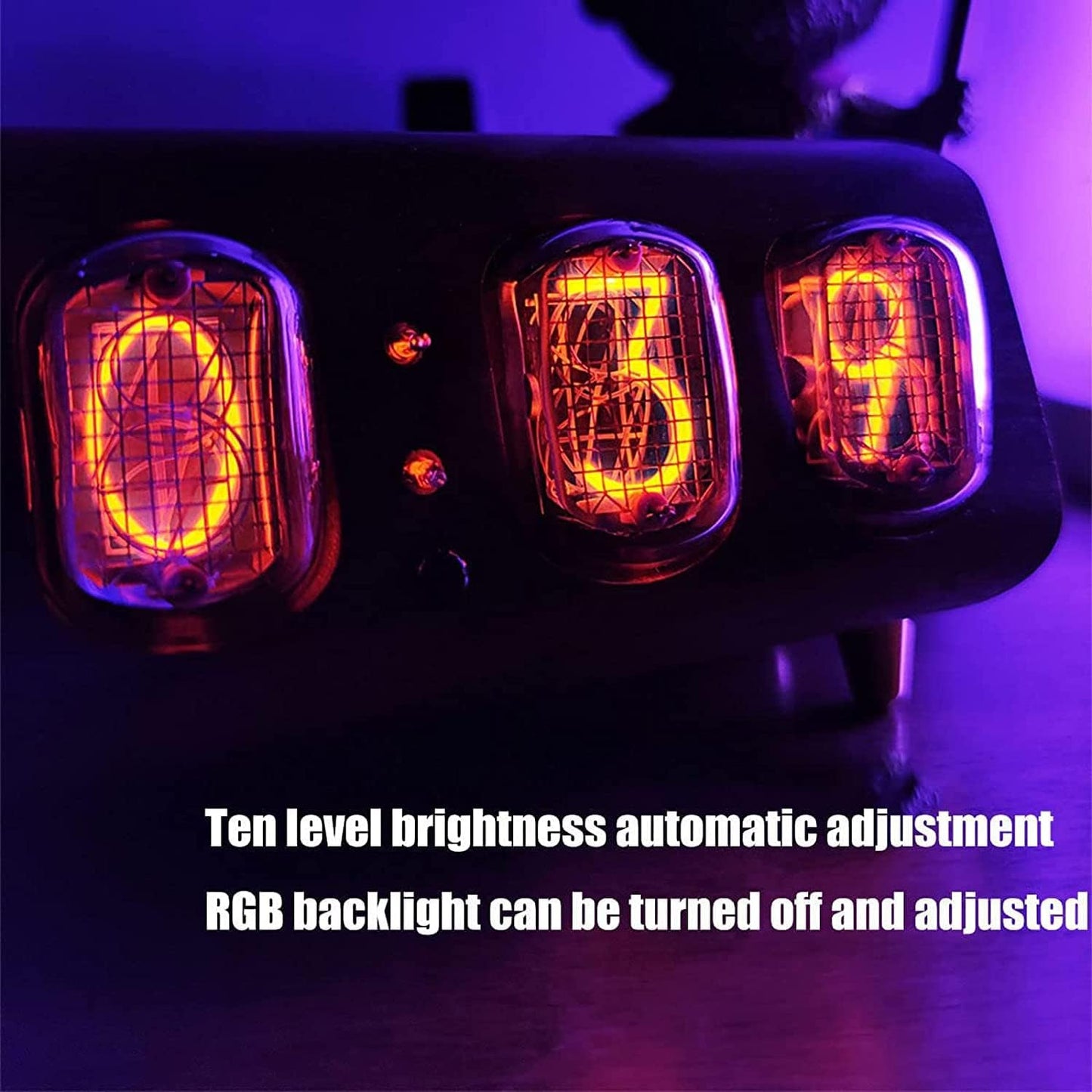 Nixie IN12 Glow Tube Solid Wood Clock
