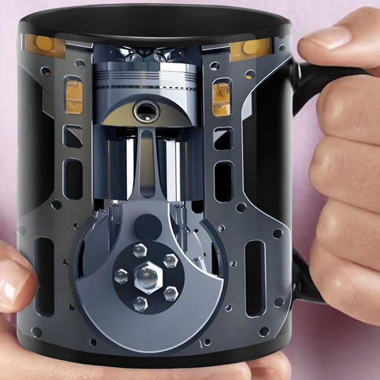 Mechanic Engine Mug, Espresso Cups Coffee Mug, Mechanical Engine Cool Coffee Mugs Desk Decor,