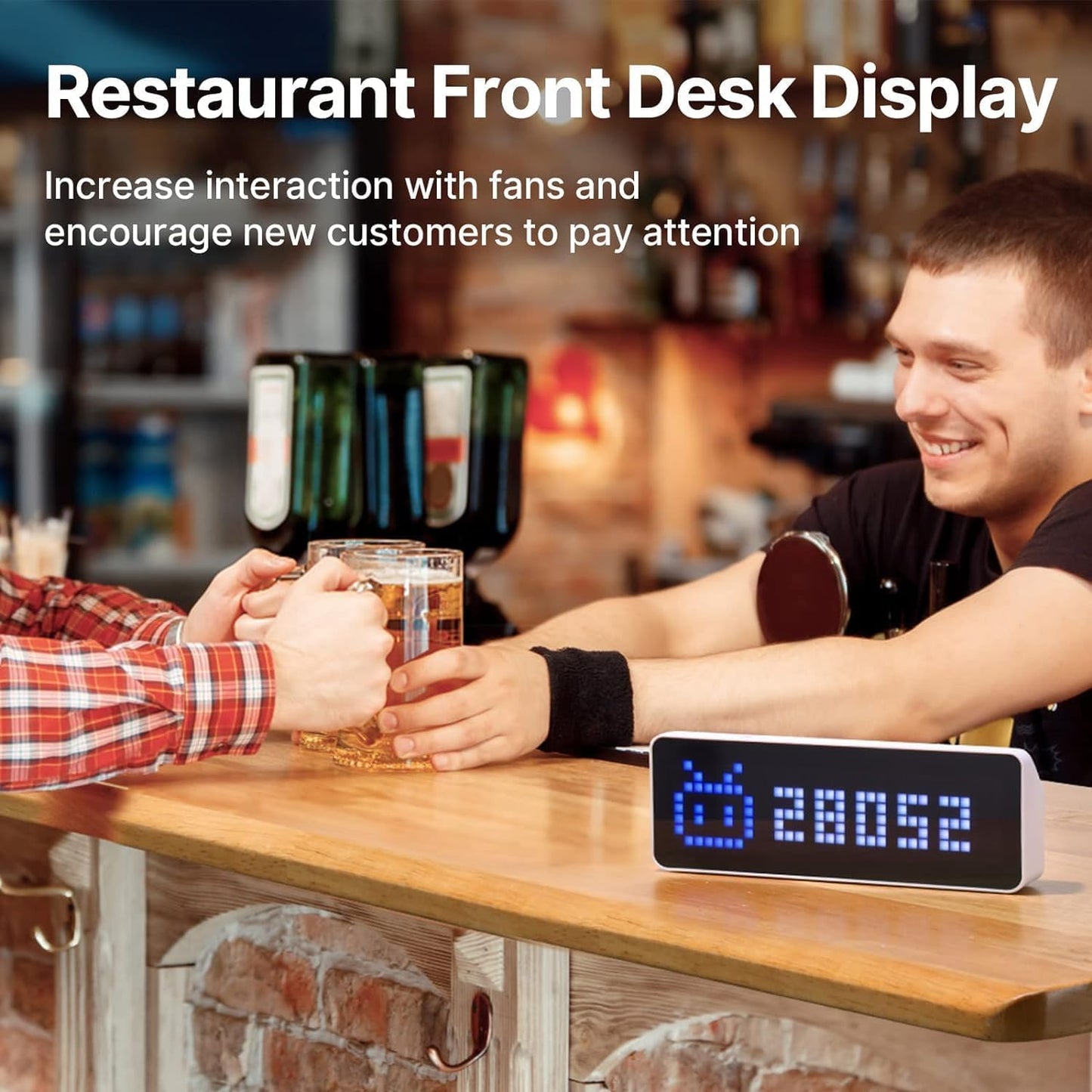 Smart Pixel Gaming Setup Digital Alarm Clock