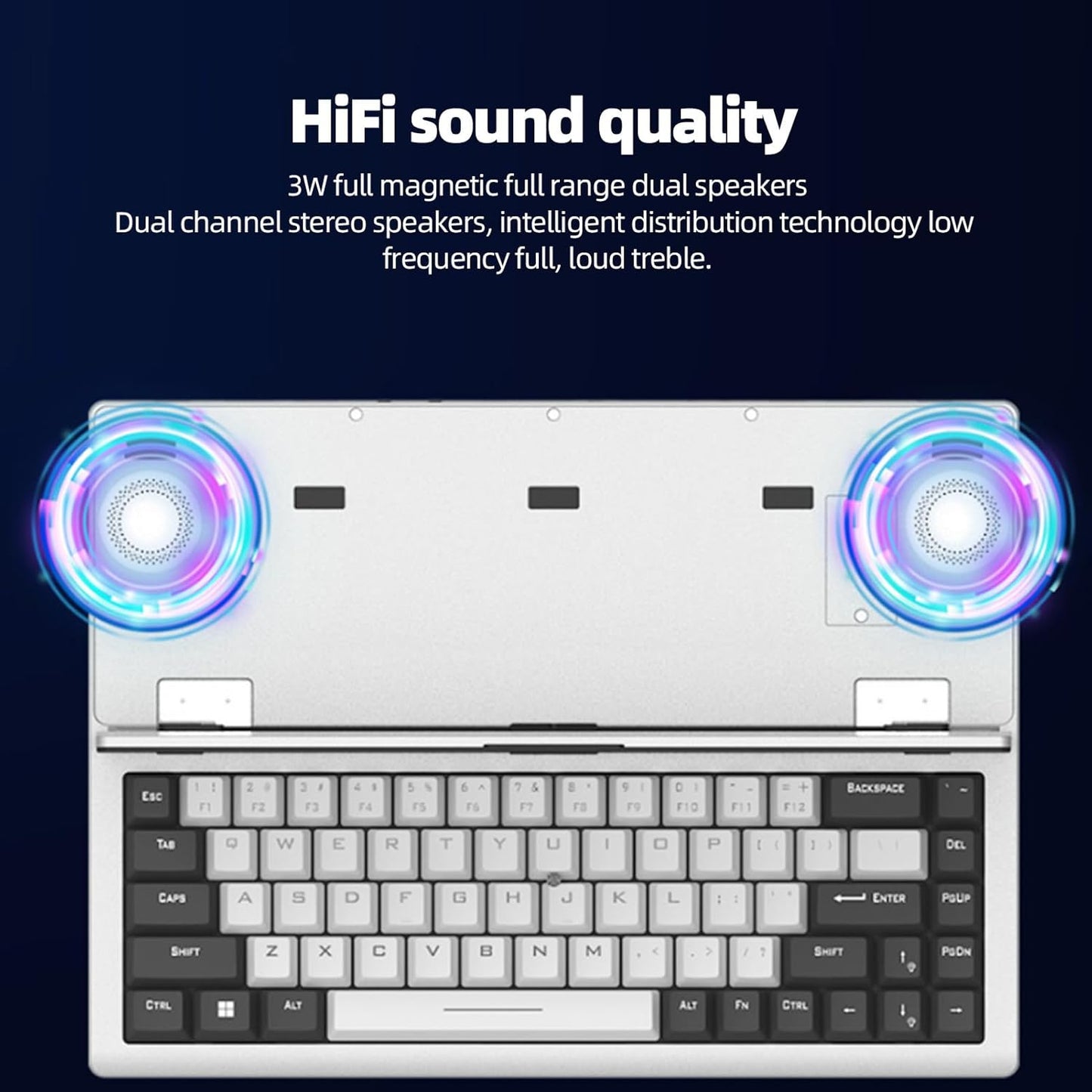 Folding Mechanical Keyboard With Smart Touch Screen