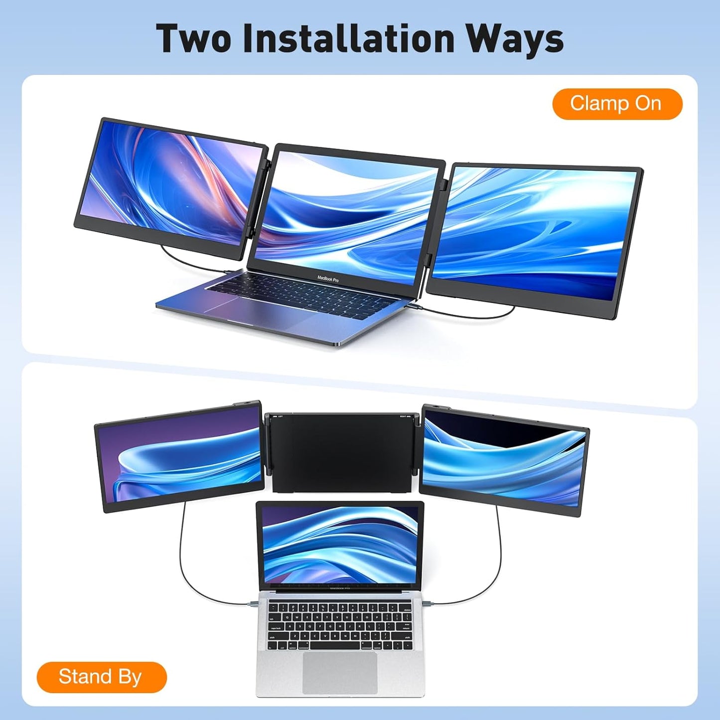 Instantly Add Two IPS FHD Monitors To Any Laptop