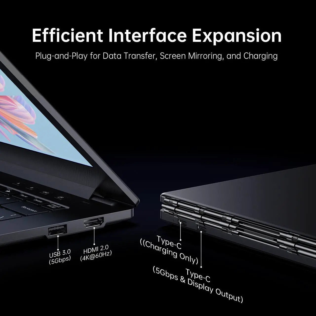 ACEMAGIC Dual-Screen 360° Horizontal Laptop With Intel Core I7-1255U