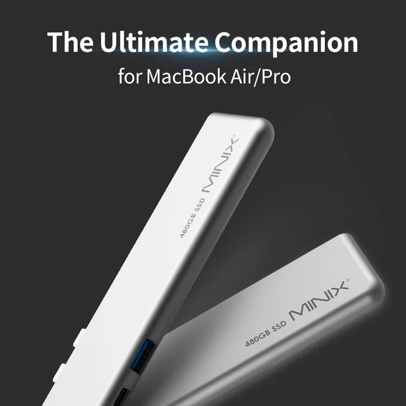 MINIX: USB-C Multiport SSD Storage Hub for MacBook Air/Pro