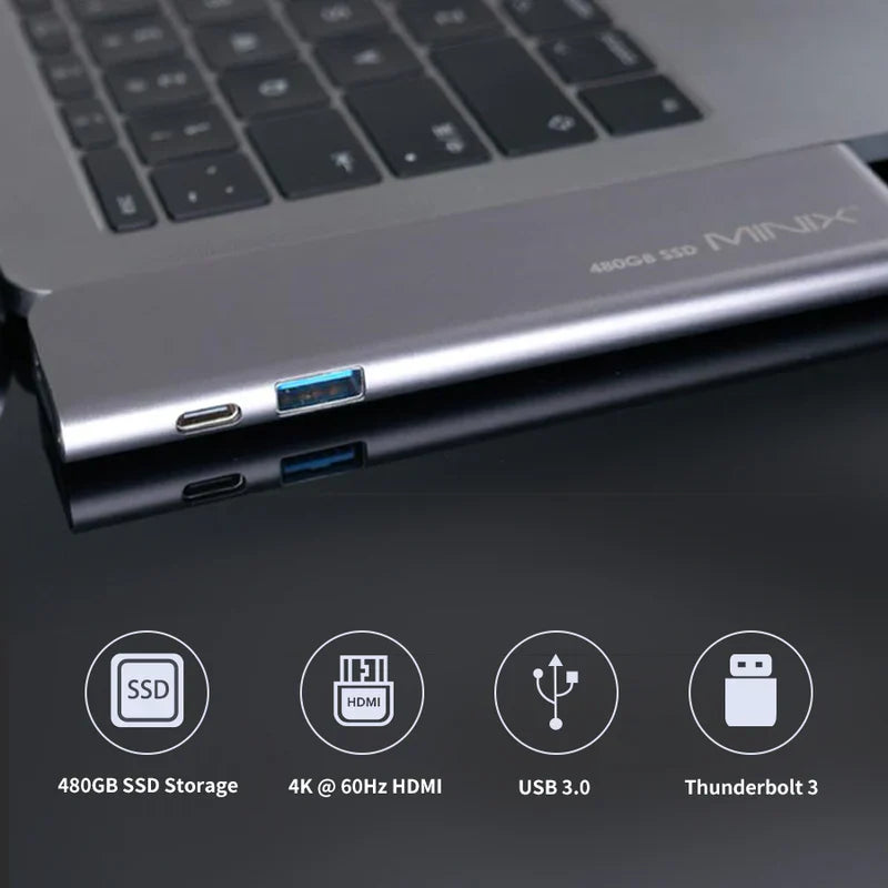 MINIX: USB-C Multiport SSD Storage Hub for MacBook Air/Pro